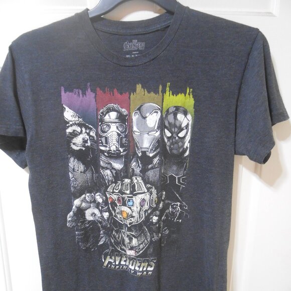 Mens Marvel Avengers Infinity War SS T-Shirt Top Size M 38/40 multi-colored π¨π¦ - Picture 1 of 9